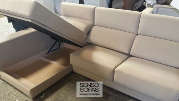 sofá modelo lucca chaise longue canapé