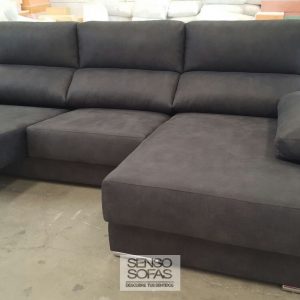 sofá chaise longe modelo alex negro 4