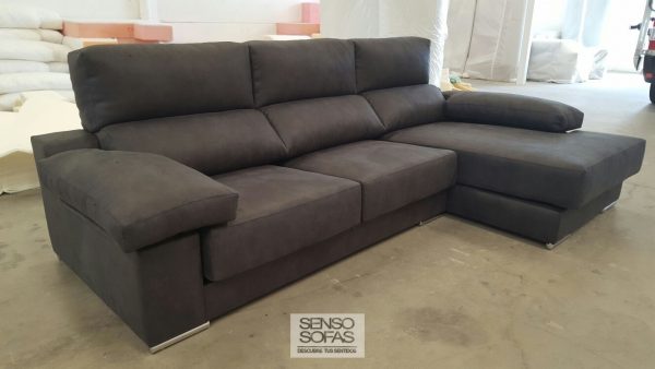 sofá chaise longe modelo alex negro 5