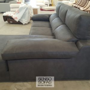 sofá chaise longe modelo alex negro 7