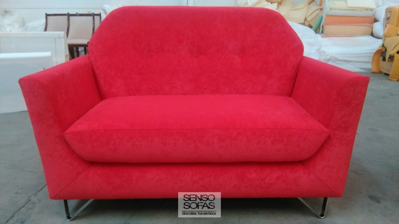 sofá modelo valencia rojo